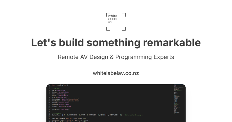 White Label AV logo