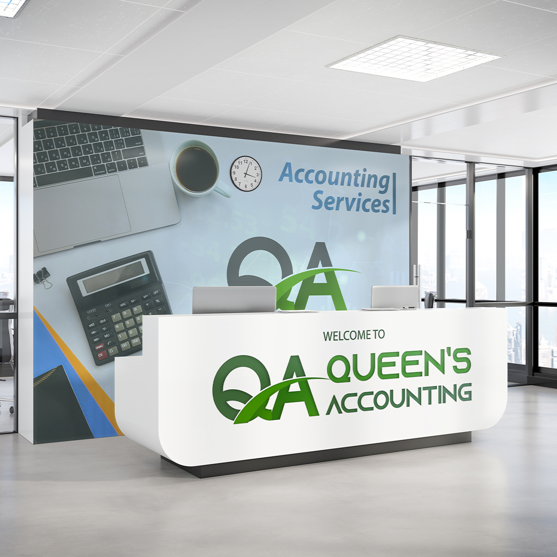 Queens Accounting logo