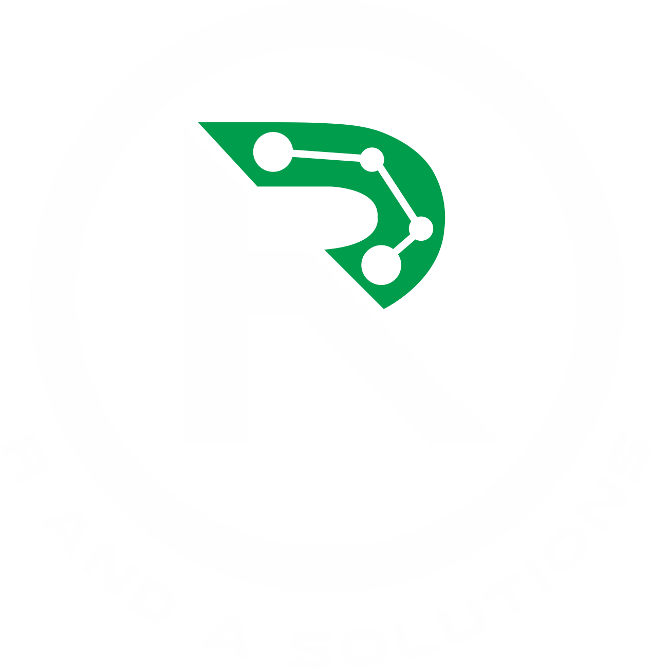 R and A Solutions logo