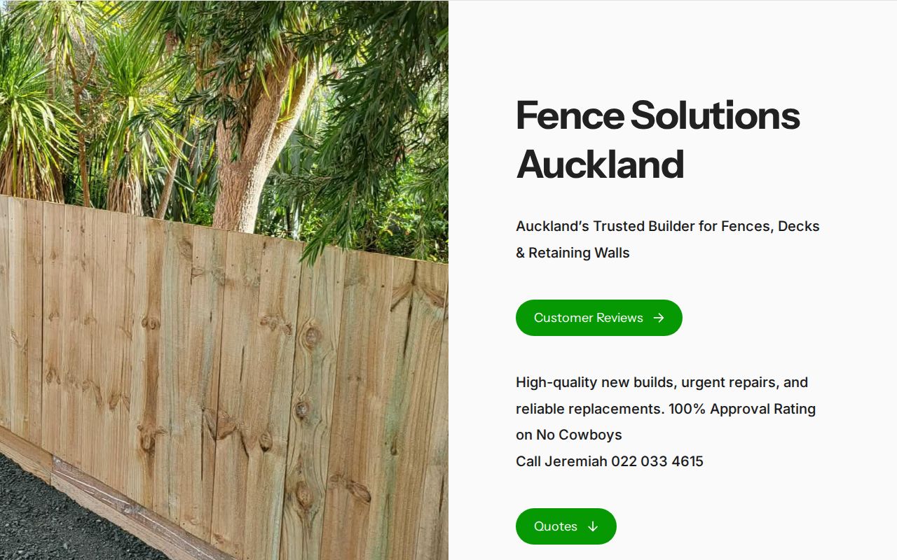 Fence Solutions Auckland logo