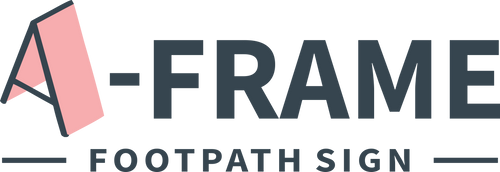 A-frame Footpath Sign logo
